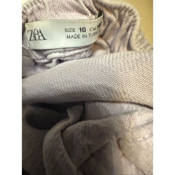 ZARA Girls Distressed Button Fly Cut Off Denim Jean Shorts Purple Size 10 - Picture 4 of 7
